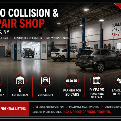 Premier Auto Collision & Repair Center | Turnkey Operation | Established Reputation | Growth Opportunity