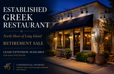 Profitable Greek Restaurant | 20+ Years | Retirement Sale | Lease Extension Available | Prime North Shore Location