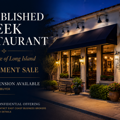 Profitable Greek Restaurant | 20+ Years | Retirement Sale | Lease Extension Available | Prime North Shore Location