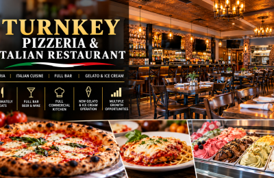 Asset Sale | Turnkey Pizzeria & Italian Restaurant | Bar + Gelato Operation
