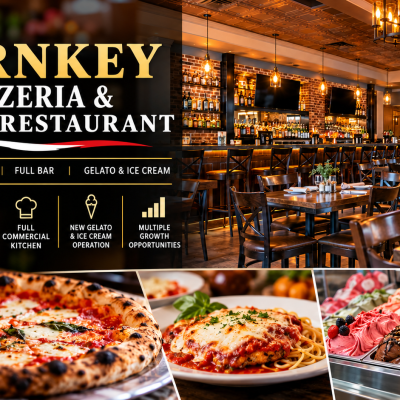 Asset Sale | Turnkey Pizzeria & Italian Restaurant | Bar + Gelato Operation
